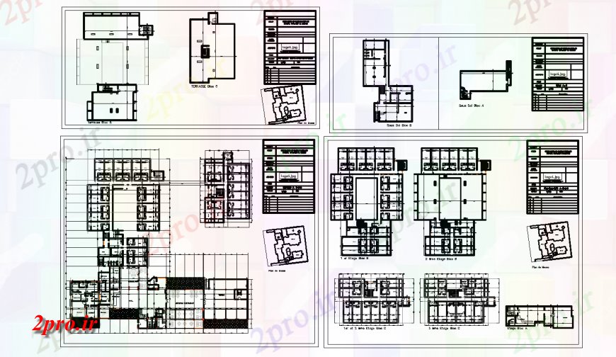 دانلود نقشه هتل - رستوران - اقامتگاه تجملات و چند دان طبقه هتل ساختمان توزیع طرحی و خودکار جزئیات 64 در 72 متر (کد122625)