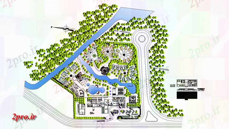 دانلود نقشه هتل - رستوران - اقامتگاه  تجملات هتل طرحی ساختمان طرحی و محوطه سازی ساختار جزئیات (کد122635)