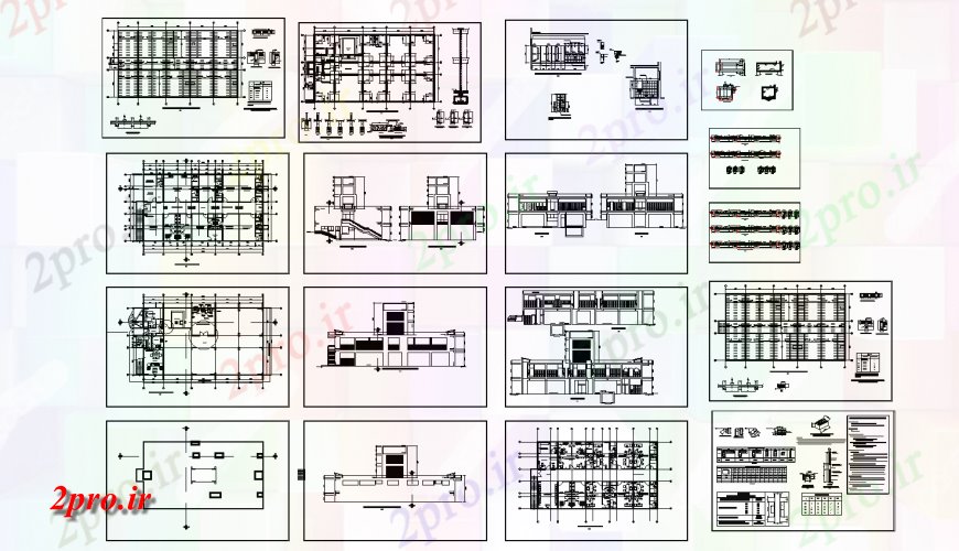 دانلود نقشه بیمارستان - درمانگاه - کلینیک نما پزشکی درمانگاه، بخش، برنامه ریزی و ساختار سازنده جزئیات 15 در 27 متر (کد122639)