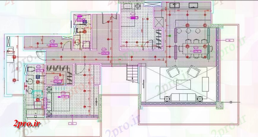 دانلود نقشه مسکونی ، ویلایی ، آپارتمان خانه طرحی کلی طرح 20 در 37 متر (کد122700)