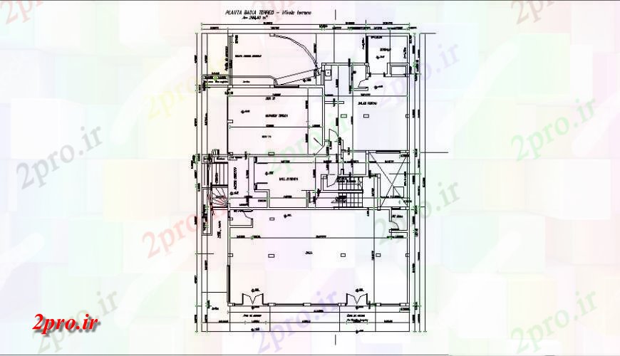 دانلود نقشه مسکونی ، ویلایی ، آپارتمان مسکونی خانه زمین طرحی طبقه طرح 16 در 21 متر (کد122805)