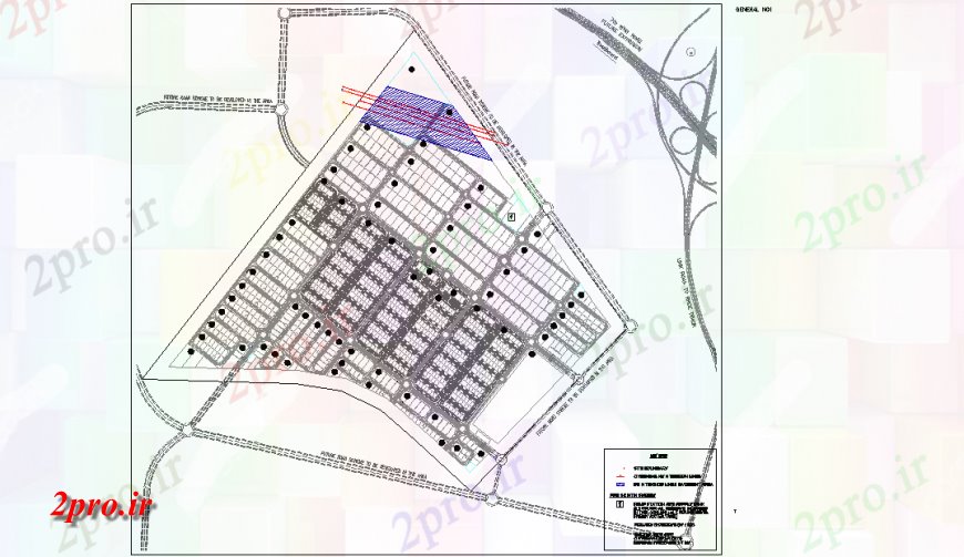دانلود نقشه برنامه ریزی شهری طرحی کلیدی جامعه دراز کردن طراحی (کد122887)