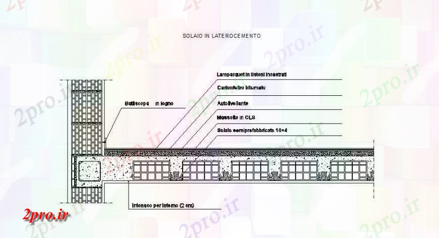دانلود نقشه جزئیات پله و راه پله  بتن دال کف  ساختار سازنده طراحی جزئیات  (کد123087)