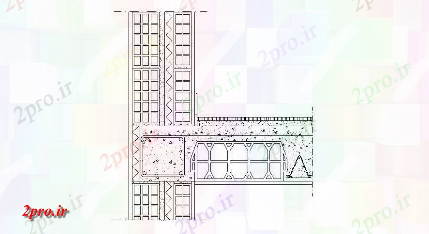 دانلود نقشه طراحی جزئیات ساختار طبقه تیرچه خلاق ساختار سازنده جزئیات طراحی   (کد123094)