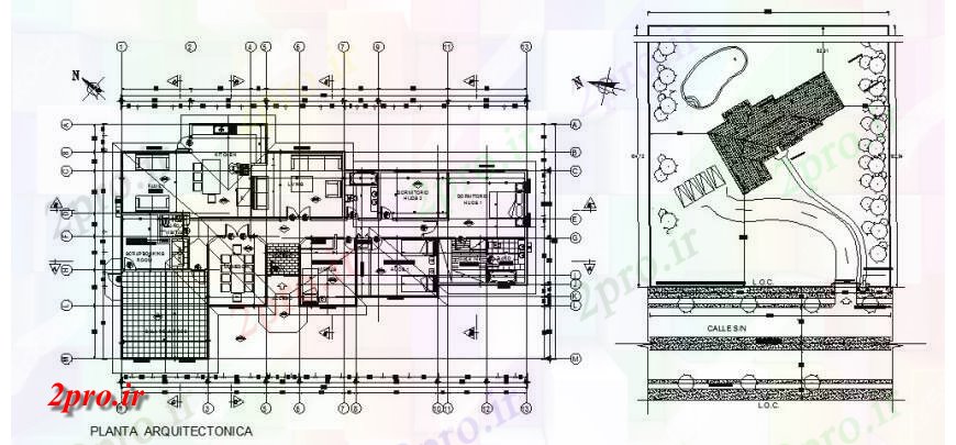 دانلود نقشه مسکونی  ، ویلایی ، آپارتمان  مسکن واحد بلوک برنامه کاری جزئیات دو بعدی   (کد123252)