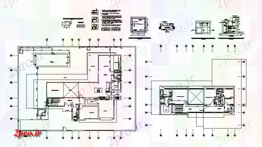 دانلود نقشه مسکونی  ، ویلایی ، آپارتمان  طرحی خانه دو طبقه و نصب و راه اندازی لوله کشی با  سیستم آب طراحی جزئیات  (کد123282)