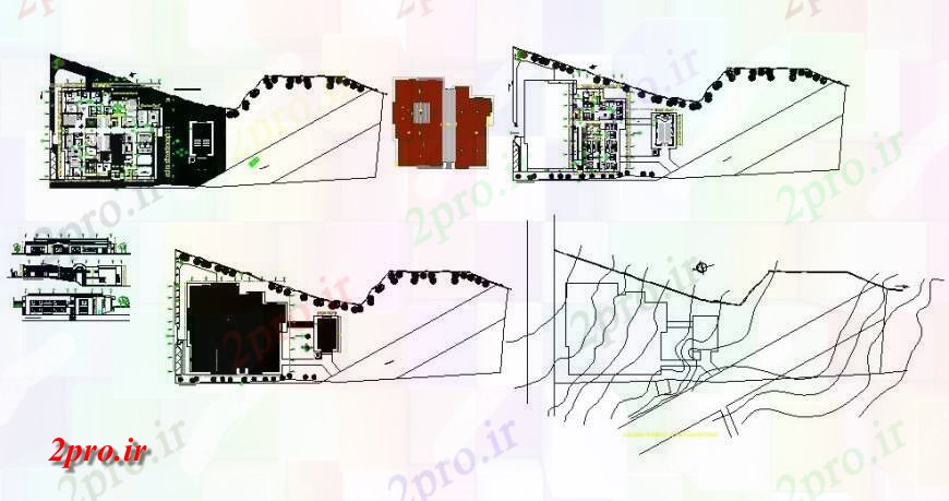 دانلود نقشه ساختمان دولتی ، سازمانی پیری شناسی مرکز نما، بخش، برنامه ریزی و خودکار 21 در 40 متر (کد123288)