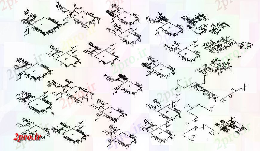 دانلود نقشه اتوماسیون و نقشه های برق واحد بلوک برق جزئیات جریان مدار  (کد123550)