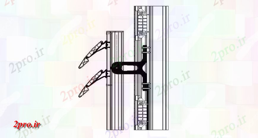 دانلود نقشه جزئیات طراحی در و پنجره  درب  جفت طراحی جزئیات  پی دی اف (کد123559)