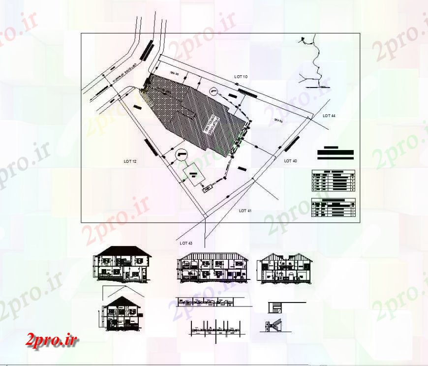 دانلود نقشه مسکونی ، ویلایی ، آپارتمان اسپلیت خانه خانواده نما، بخش، برنامه ریزی و خودکار 14 در 19 متر (کد123585)