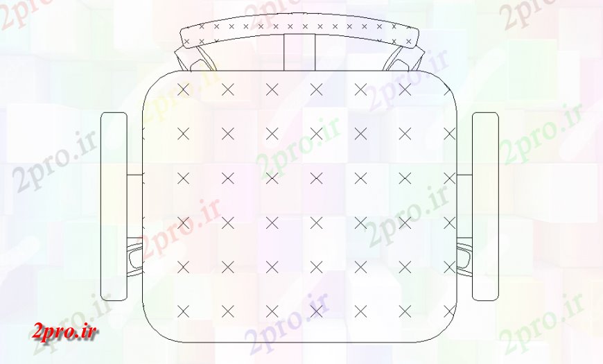 دانلود نقشه میز و صندلی Recliners صندلی طرحی بلوک (کد123648)