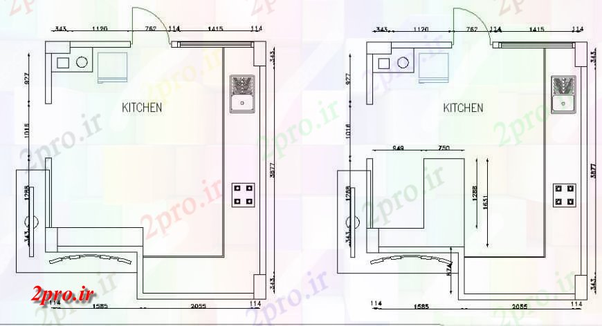 دانلود نقشه جزئیات طراحی ساخت آشپزخانه طرحی ساخت و ساز آشپزخانه طراحی (کد123724)