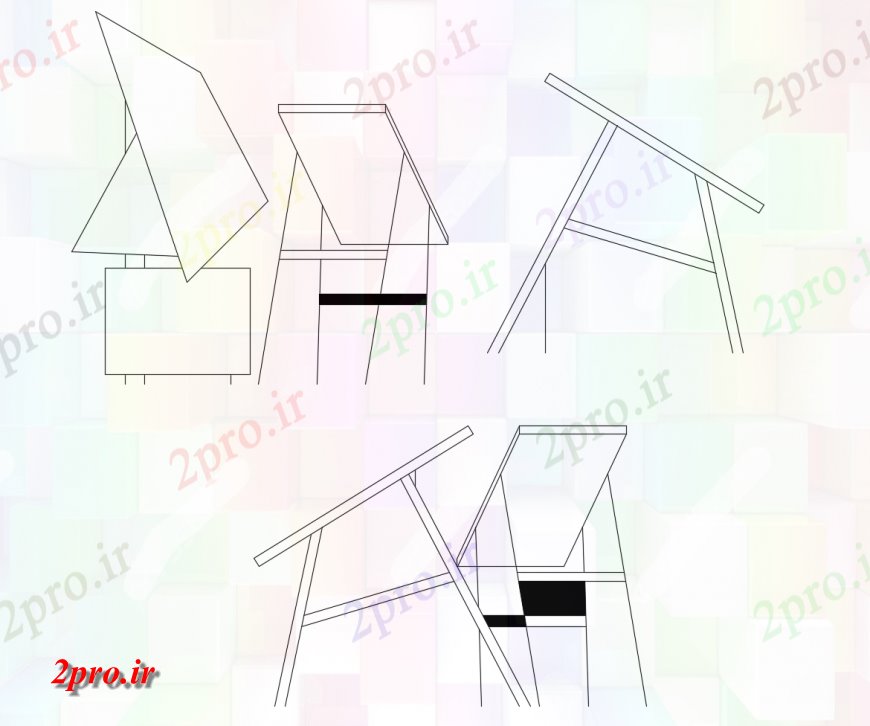 دانلود نقشه بلوک مبلمان مبلمان هیئت مدیره  دو بعدی   (کد123776)