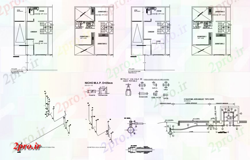 دانلود نقشه مسکونی  ، ویلایی ، آپارتمان  طرحی کار واحد مسکونی دو بعدی    اتوکد (کد123931)