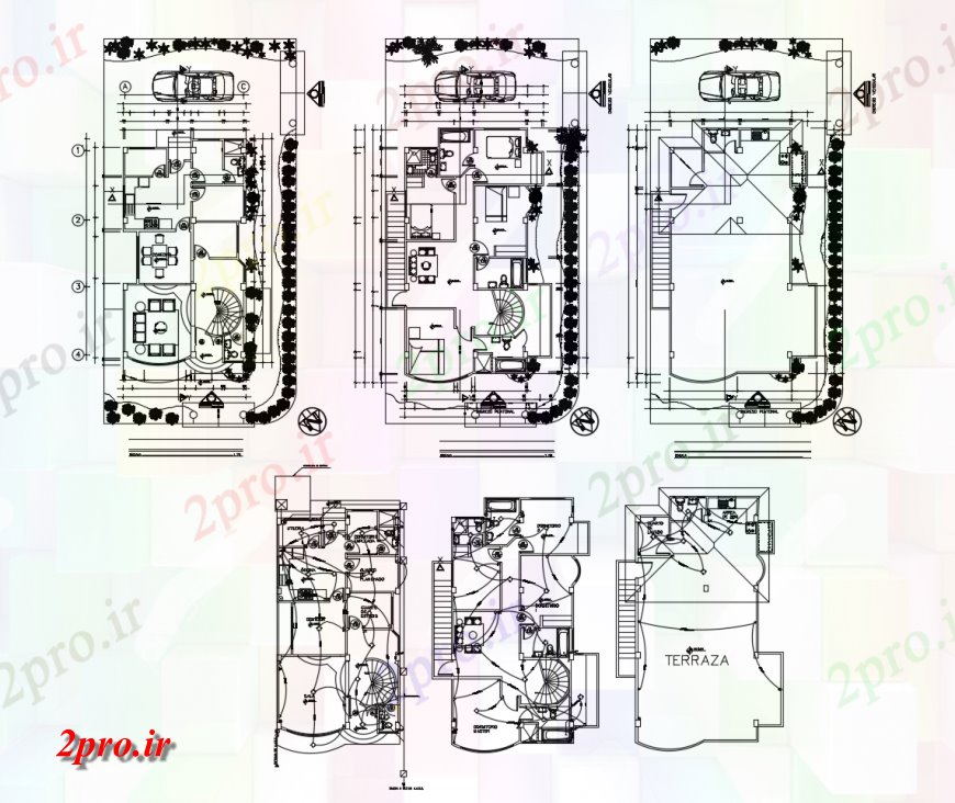 دانلود نقشه مسکونی  ، ویلایی ، آپارتمان  آپارتمان مسکونی طرحی کاری به طور کامل مبله  (کد123936)