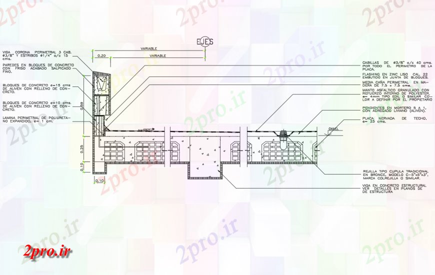 دانلود نقشه جزئیات ساخت و ساز بخش واحد ساختاری  واحد ساخت و ساز اتوکد (کد123941)