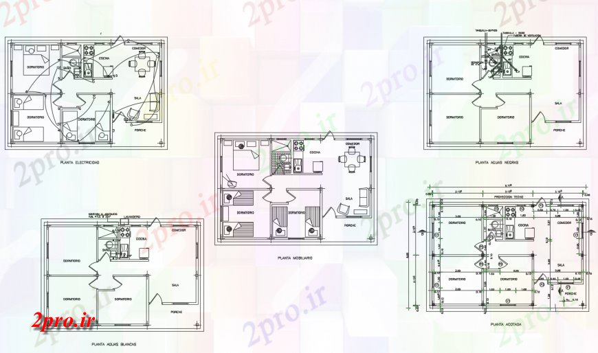 دانلود نقشه جزئیات طراحی ساخت آشپزخانه نما و جزئیات مقطعی از آشپزخانه دو بعدی 6 در 9 متر (کد123983)