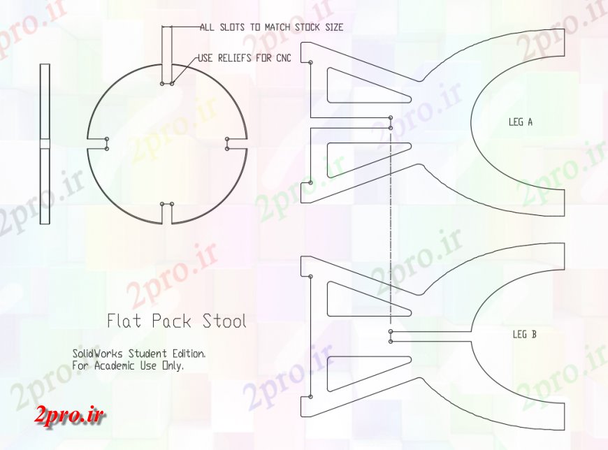 دانلود نقشه میز و صندلی مدفوع بسته Flat تمام طرفه بلوک نما  جزئیات (کد124071)