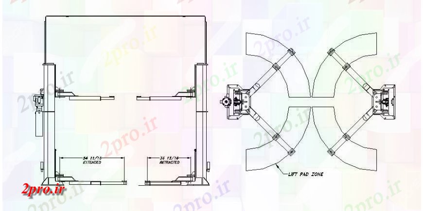دانلود نقشه  جزئیات آسانسور و   طراحی خط واحد   طرحی قطعه مکانیکی اتوکد، (کد124099)