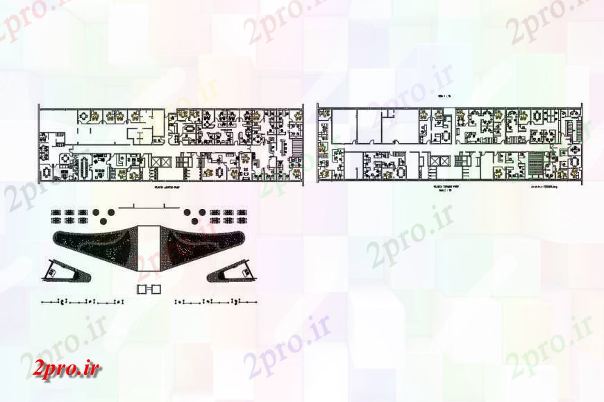 دانلود نقشه فرودگاه طرحی ساختمان ترمینال با  امکانات جزئیات دو بعدی  طرحی دیدگاه اتوکد (کد124162)
