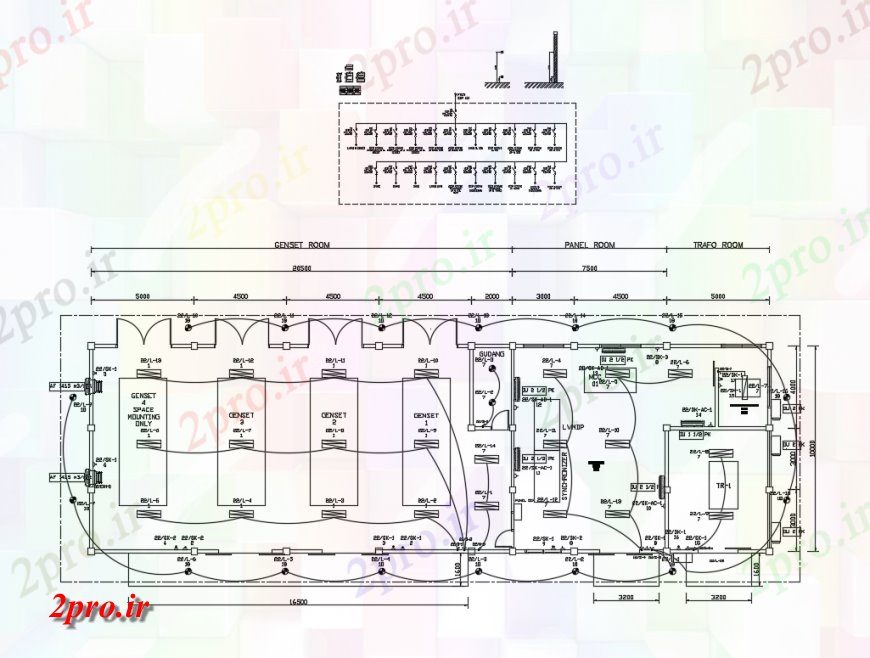 دانلود نقشه اتوماسیون و نقشه های برق برق جزئیات طراحی از دفتر  طبقه طراحی جزئیات  (کد124362)