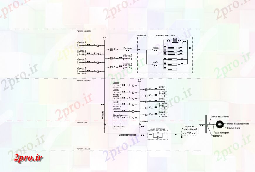 دانلود نقشه برق مسکونی جزئیات نمودار های الکتریکی خانه ساخت (کد124370)