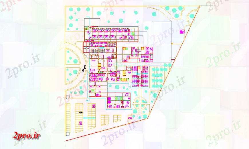 دانلود نقشه بیمارستان -  درمانگاه -  کلینیک معماری طرحی بیمارستان طراحی (کد124520)