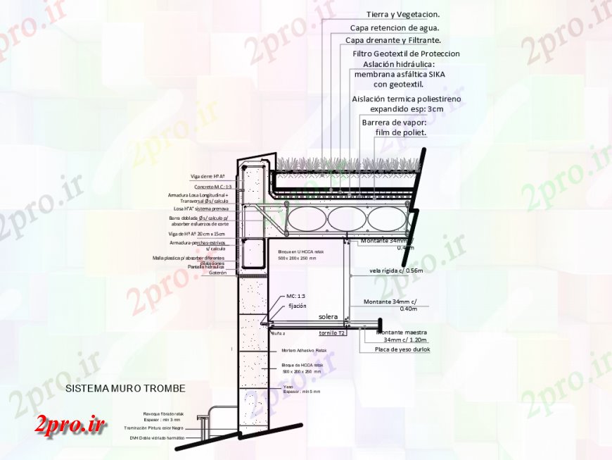 دانلود نقشه جزئیات ساخت و ساز جزئیات ساخت و ساز دیوار خانه  دیوار طراحی جزئیات  (کد124574)