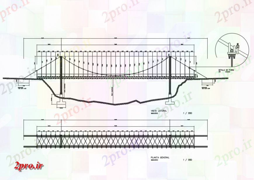 دانلود نقشه جزئیات ساخت پل پل آهنی بخش سازنده و خودکار  جزئیات (کد124580)