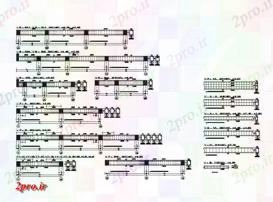 دانلود نقشه جزئیات ستون ستون به جزئیات اتصال پرتو  طرحی ساخت و ساز  (کد124609)