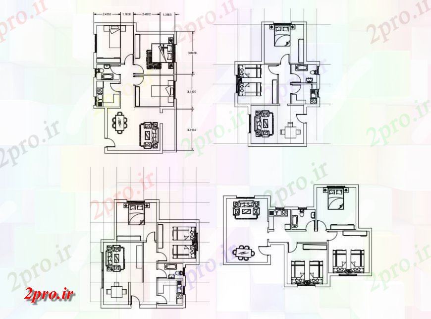 دانلود نقشه مسکونی  ، ویلایی ، آپارتمان  طرحی ساخت و ساز جزئیات  طرحی خانه اتوکد (کد124763)