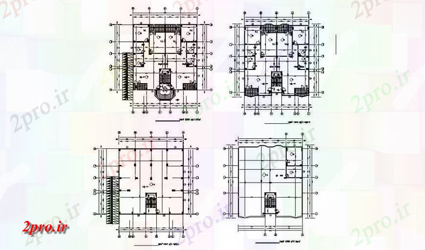 دانلود نقشه مسکونی ، ویلایی ، آپارتمان ساخت و ساز خانه کار طراحی جزئیات 15 در 15 متر (کد124824)