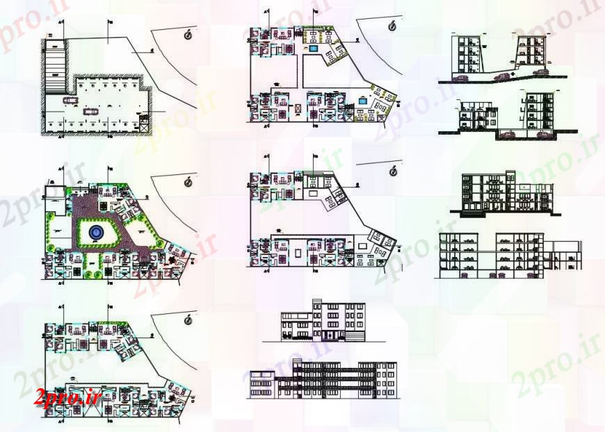 دانلود نقشه دانشگاه ، آموزشکده ، مدرسه ، هنرستان ، خوابگاه - دانشگاه ، آموزشکده ملی آگوستین سان دانشکده جزئیات پروژه معماری 27 در 44 متر (کد124924)