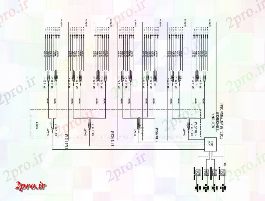 دانلود نقشه اتوماسیون و نقشه های برق شماتیک  نمودار های الکتریکی طراحی جزئیات  (کد124956)