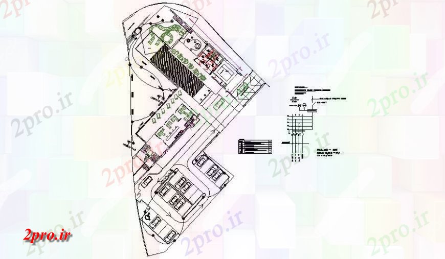 دانلود نقشه طراحی داخلی طراحی برق از خانه باشگاه در جزئیات طراحی  (کد124975)