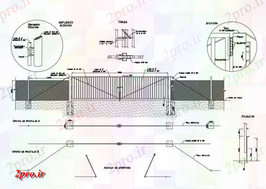 دانلود نقشه جزئیات طراحی در و پنجره  نما و طرحی جزئیات از ورود دروازه  بلوک (کد124979)