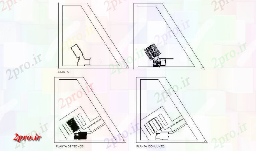 دانلود نقشه هتل - رستوران - اقامتگاه سایت هتل طراحی 30 در 58 متر (کد124981)