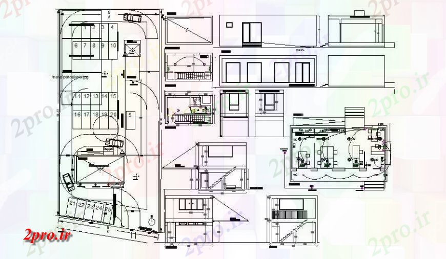 دانلود نقشه جزئیات و طراحی داخلی دفتر اجاره یک دفتر ماشین طراحی طرحی  (کد125057)
