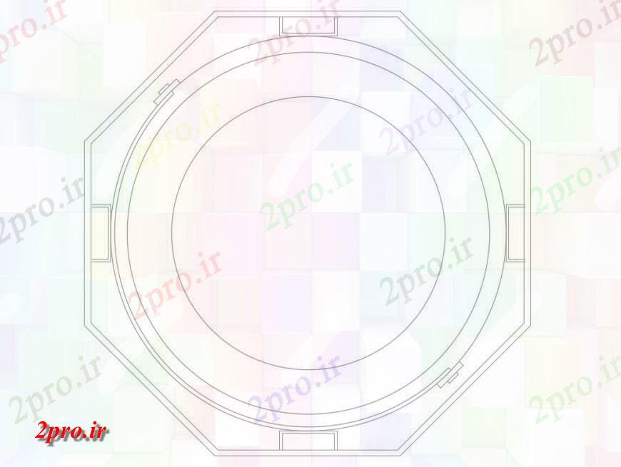 دانلود نقشه بلوک ، آرام ، نماد مخزن آب 12 لیتر  ظرفیت بالای نما    پلیکی (کد125129)