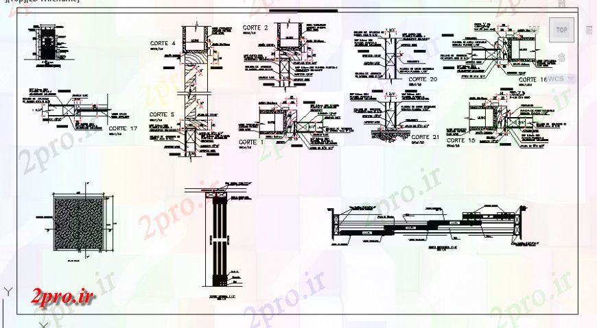 دانلود نقشه جزئیات طراحی در و پنجره  درب و جزئیات صفحه  طراحی از بیمارستان طراحی (کد125203)