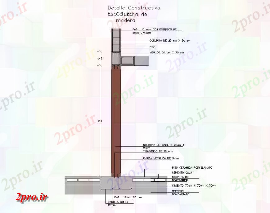 دانلود نقشه جزئیات ستون بلوک ساخت و ساز جزئیات از ستون و پرتو طرحی  دو بعدی   اتوکد (کد125227)