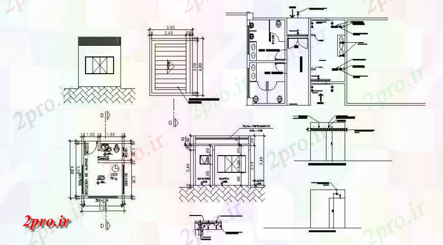 دانلود نقشه حمام مستر بخش بهداشتی، برنامه ریزی و نصب و راه اندازی جزئیات ساختمان اداری (کد125334)