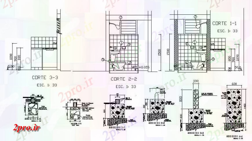 دانلود نقشه حمام مستر بخش بهداشتی، برنامه ریزی، نصب و راه اندازی و جزئیات سازنده خانه (کد125391)