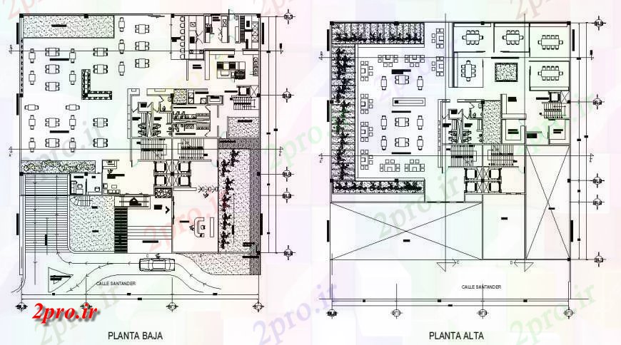 دانلود نقشه جزئیات فضای داخلی ناهار خوری  طراحی ساختمان رستوران دو دان اتوکد (کد125413)