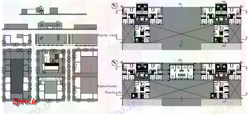 دانلود نقشه مسکونی ، ویلایی ، آپارتمان آپارتمان ساختمان نما، طرحی توزیع و خودکار جزئیات 38 در 40 متر (کد125482)