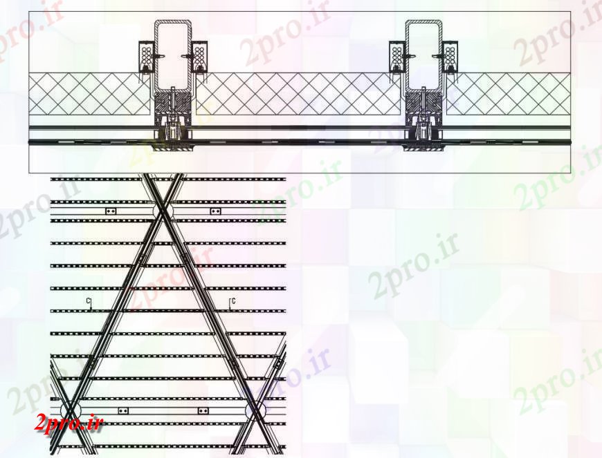 دانلود نقشه جزئیات ساخت و ساز جزئیات  دو بعدی  بلوک ساخت و ساز بخش طرحی  (کد125566)