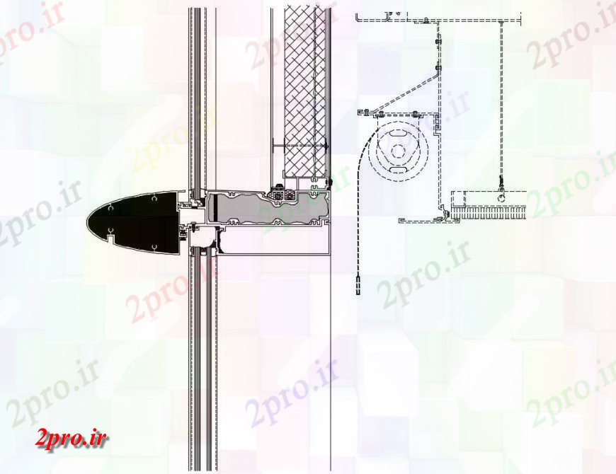 دانلود نقشه جزئیات ساخت و ساز جزئیات دو بعدی  از بلوک های ساخت و ساز   (کد125567)