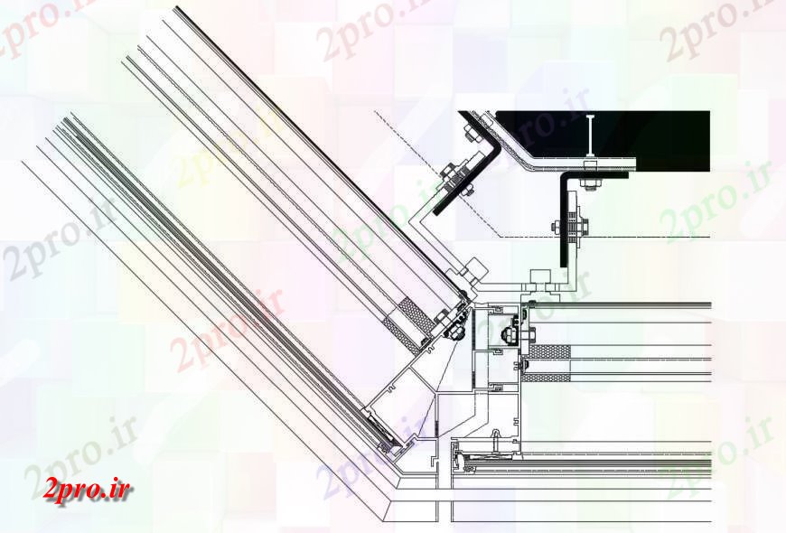 دانلود نقشه جزئیات ساخت و ساز جوش   و پیچ و مهرهای جزئیات اتصال  بلوک ساخت و ساز  (کد125572)