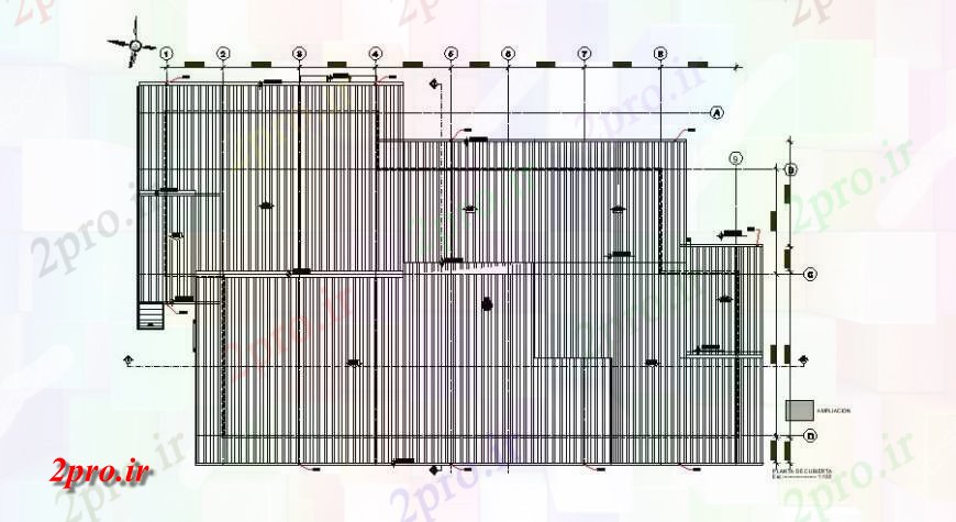 دانلود نقشه جزئیات ساخت و ساز طرحی سقف جزئیات  طرحی بلوک ساخت و ساز اتوکد (کد125621)