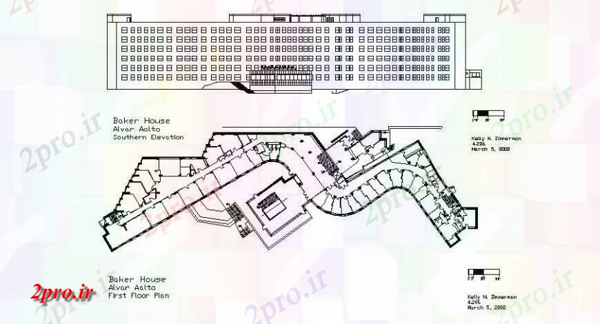 دانلود نقشه ساختمان مرتفعطرحی جزئیات و نما ساختمان  طرحی ad (کد125662)
